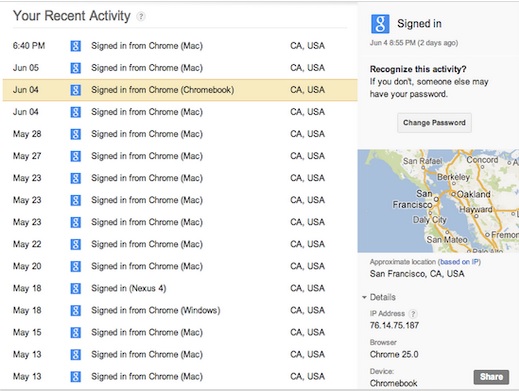 internet track google ip phone using