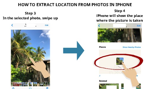 How to extract location from photos in iPhone 2