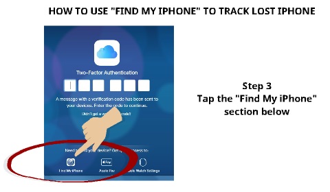 Use Find My iPhone to track lost iPhone Step 3
