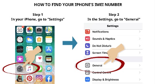 How to Find IMEI number on your iPhone Step 1 and Step 2