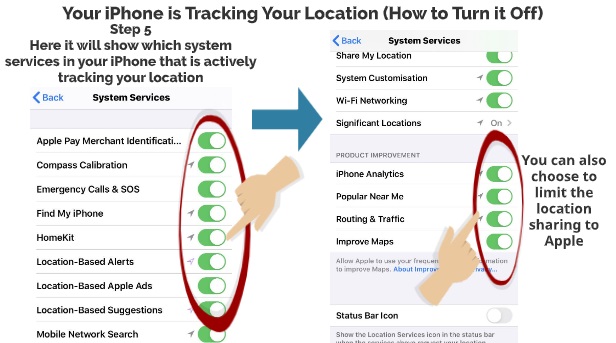 iPhone is tracking location step 5