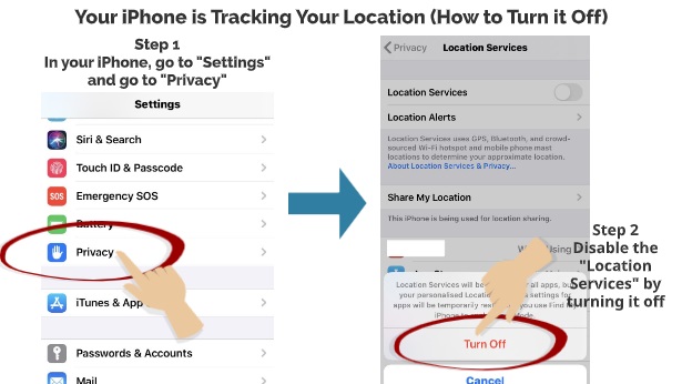 How to disable iPhone Location Services