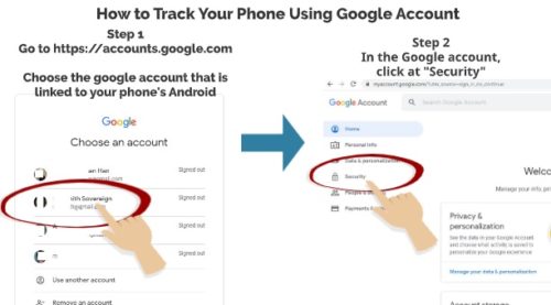 Track phone using google my phone locater