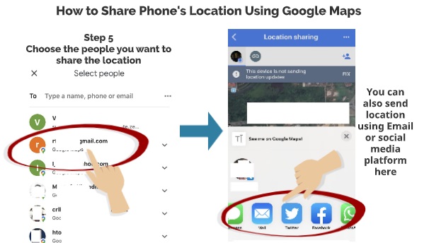 How-to-Share-Location-Using-Google-Maps-5 | My Phone Locater