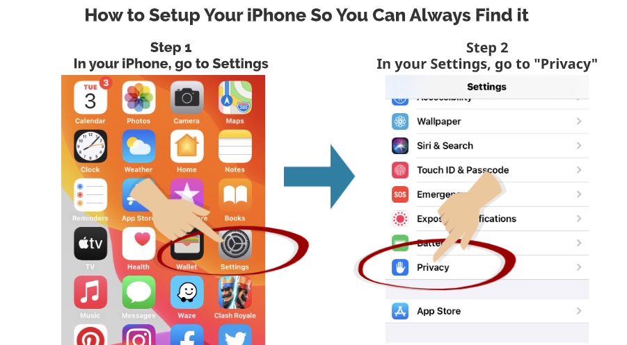 how to locate iphone